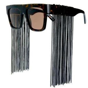 😎Stella McCartney Falabella Fringe Chain Sunglasses